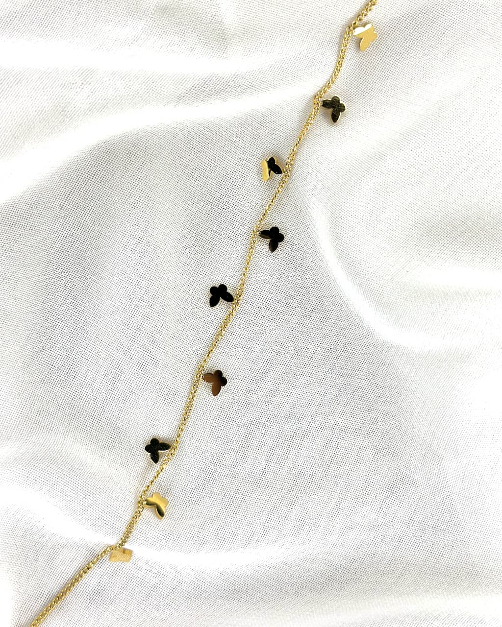 Stainless Steel Butterfly Charm Bracelet