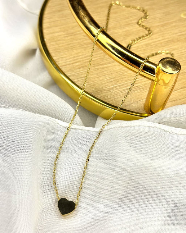 Stainless Steel Heart Necklace – Minimal Everyday Chain