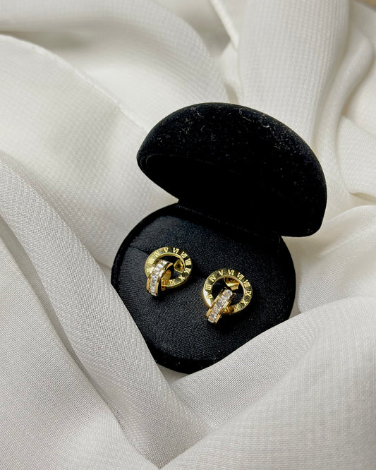 Cartier-Inspired Gold Hoop Earrings – Timeless Luxury Design